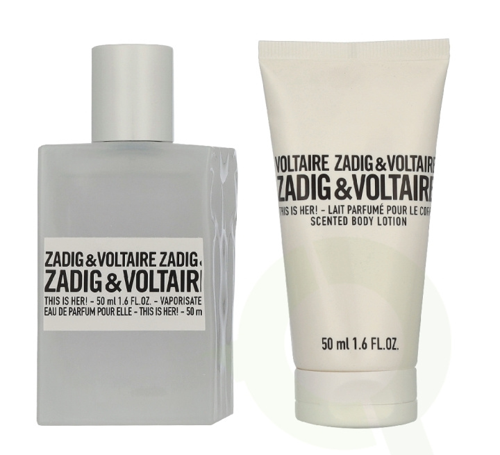 Zadig & Voltaire This Is Her! Giftset 100 ml Edp Spray 50ml/Body Lotion 50ml in the group BEAUTY & HEALTH / Gift sets / Gift sets for her at TP E-commerce Nordic AB (D35550)