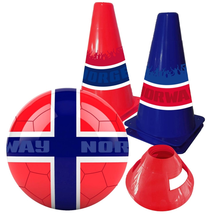 SportMe Fotbollsset NORGE - Boll och Koner in the group TOYS, KIDS & BABY PRODUCTS / Outdoor toys / Sport & Games at TP E-commerce Nordic AB (D35604)