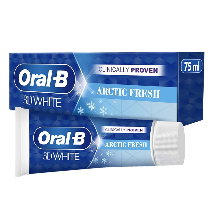 Oral B Tandkräm 3D White Arctic Fresh 75ml in the group BEAUTY & HEALTH / Oral care / Whitening products at TP E-commerce Nordic AB (D35622)