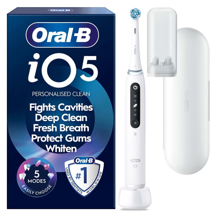 Oral B Eltandborste iO5 Quite White TC in the group BEAUTY & HEALTH / Oral care / Electric toothbrushes at TP E-commerce Nordic AB (D35628)