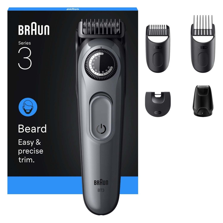 Braun Skäggtrimmer BT 3560 +5 stylingtillbehör in the group BEAUTY & HEALTH / Hair & Styling / Shaving & Trimming / Beard trimmer & Accessories at TP E-commerce Nordic AB (D35639)