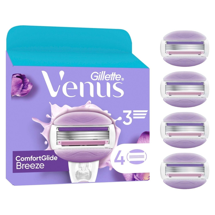 Gillette Venus Rakblad Comfortglide Breeze 4st in the group BEAUTY & HEALTH / Hair & Styling / Shaving & Trimming at TP E-commerce Nordic AB (D35790)