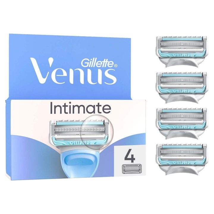 Gillette Venus Rakblad Intimate för Intimområdet, 4st in the group BEAUTY & HEALTH / Hair & Styling / Shaving & Trimming / Razors & Accessories at TP E-commerce Nordic AB (D35793)