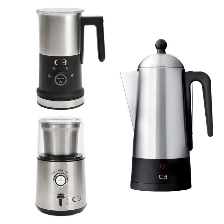 C3 Paket Designpaketet 10kp rostfri in the group HOME, HOUSEHOLD & GARDEN / Household appliances / Coffee makers and accessories at TP E-commerce Nordic AB (D35796)