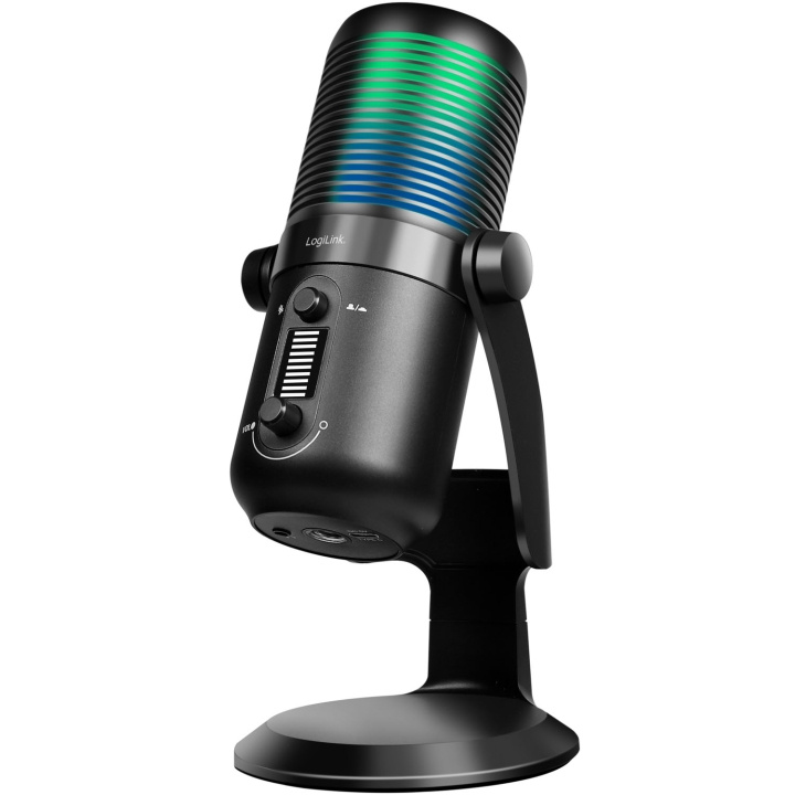 LogiLink Mikrofon USB Riktad/Rundstrålande NRC RGB Svart in the group COMPUTERS & PERIPHERALS / Computer accessories / Microphones at TP E-commerce Nordic AB (D35827)