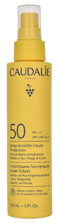 Caudalie Vinosun Protect Invisible Spray High Protection SPF50 150 ml in the group BEAUTY & HEALTH / Skin care / Tanning / Sunscreen at TP E-commerce Nordic AB (D35871)