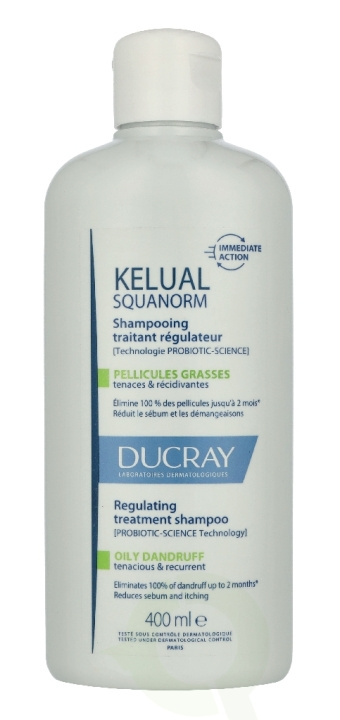 Ducray Kelual Squanorm Shampoo 400 ml in the group BEAUTY & HEALTH / Hair & Styling / Hair care / Schampoo at TP E-commerce Nordic AB (D35955)