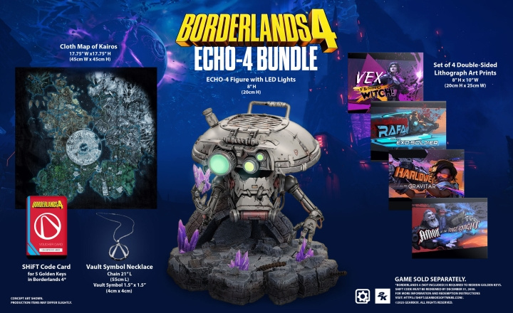 Borderlands 4 ECHO-4 Bundle (PS5) in the group HOME ELECTRONICS / Game consoles & Accessories / Sony PlayStation 5 / Games at TP E-commerce Nordic AB (D36004)