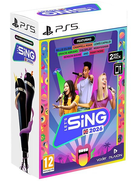 Let\'s Sing 2026 (2-mic) (PS5) in the group HOME ELECTRONICS / Game consoles & Accessories / Sony PlayStation 5 / Games at TP E-commerce Nordic AB (D36256)