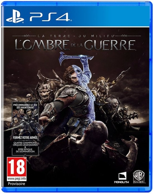 WARNER HOME VIDEO Middle-Earth: Shadow Of War in the group HOME ELECTRONICS / Game consoles & Accessories / Sony PlayStation 4 / Games at TP E-commerce Nordic AB (D36444)
