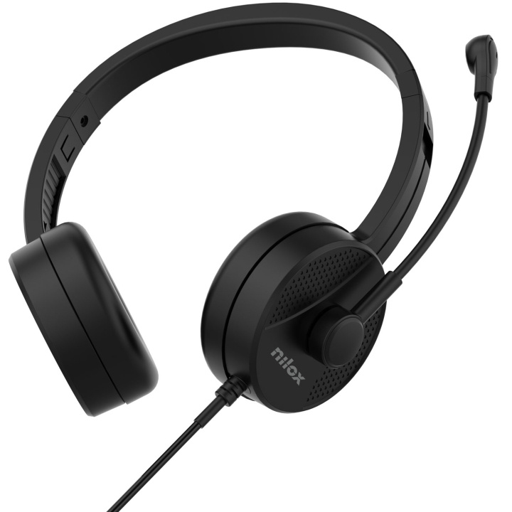 Nilox Headset med mikrofon USB-A in the group COMPUTERS & PERIPHERALS / Computer accessories / Headset at TP E-commerce Nordic AB (D36547)