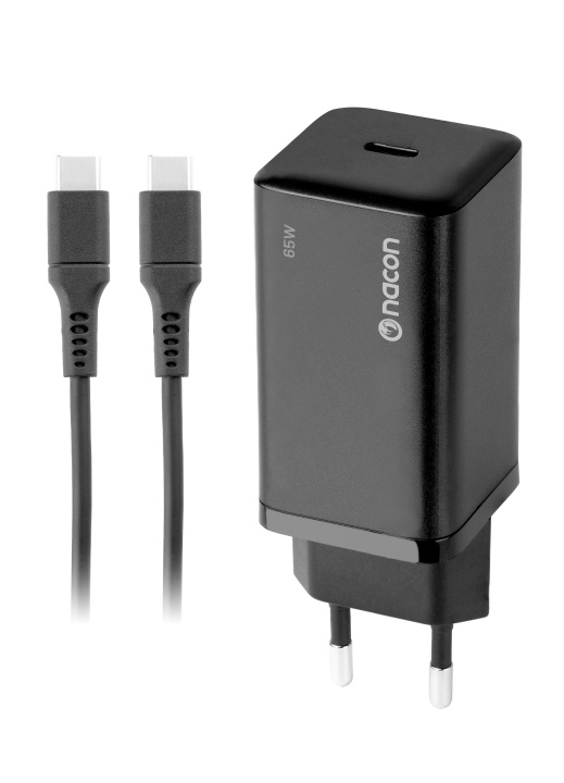 NACON 65W AC-adapter til Nintendo Switch II – 65W Ladeeffekt – Aftageligt 1,5 m USB-C Kabel (Sort) in the group SMARTPHONE & TABLETS / Chargers & Cables / Wall charger / Wall charger USB-C at TP E-commerce Nordic AB (D36948)
