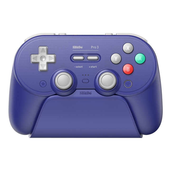 8Bitdo Pro 3 Bluetooth Gamepad - Purple in the group HOME ELECTRONICS / Game consoles & Accessories at TP E-commerce Nordic AB (D37002)