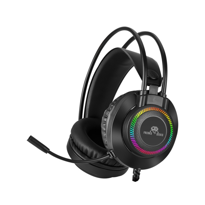 Freaks and Geeks Dual Headset with backlit microphone - PC/PS4/PS5/Xbox One in the group COMPUTERS & PERIPHERALS / GAMING / Headset at TP E-commerce Nordic AB (D37047)