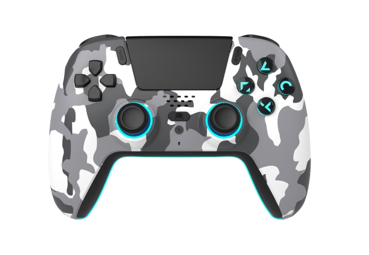 Freaks and Geeks Wireless Bluetooth Controller for PS5- LED - White Camo in the group HOME ELECTRONICS / Game consoles & Accessories / Sony PlayStation 5 at TP E-commerce Nordic AB (D37084)