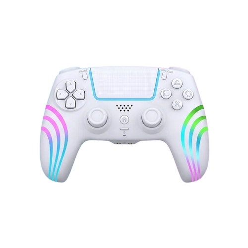 Deep Explorer Wireless RGB Pro controller - Wave W - PS5 (White) in the group HOME ELECTRONICS / Game consoles & Accessories / Sony PlayStation 5 at TP E-commerce Nordic AB (D37097)