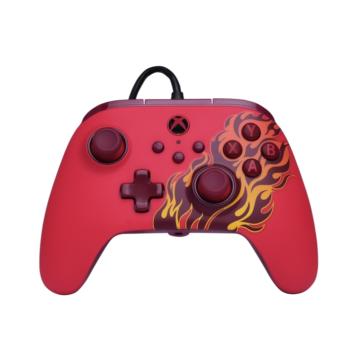 PowerA Advantage Wired Controller - Red Blaze in the group HOME ELECTRONICS / Game consoles & Accessories / Xbox Series X / Accessories at TP E-commerce Nordic AB (D37178)