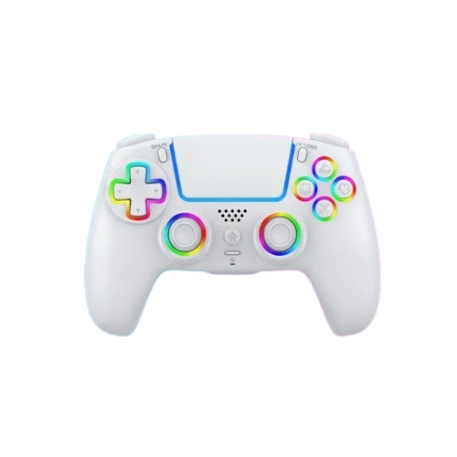 Deep Explorer Wireless RGB Pro controller - PS5 (White) in the group HOME ELECTRONICS / Game consoles & Accessories / Sony PlayStation 5 at TP E-commerce Nordic AB (D37231)