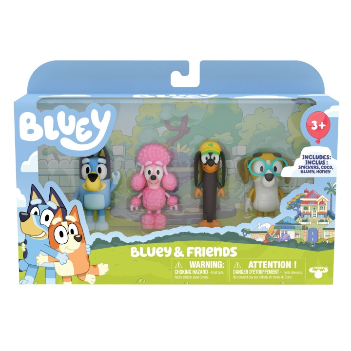 Bluey Figure 4-pack - Bluey & Friends (90202) in the group TOYS, KIDS & BABY PRODUCTS / Toys / Figures, Miniatures & accessories at TP E-commerce Nordic AB (D37294)