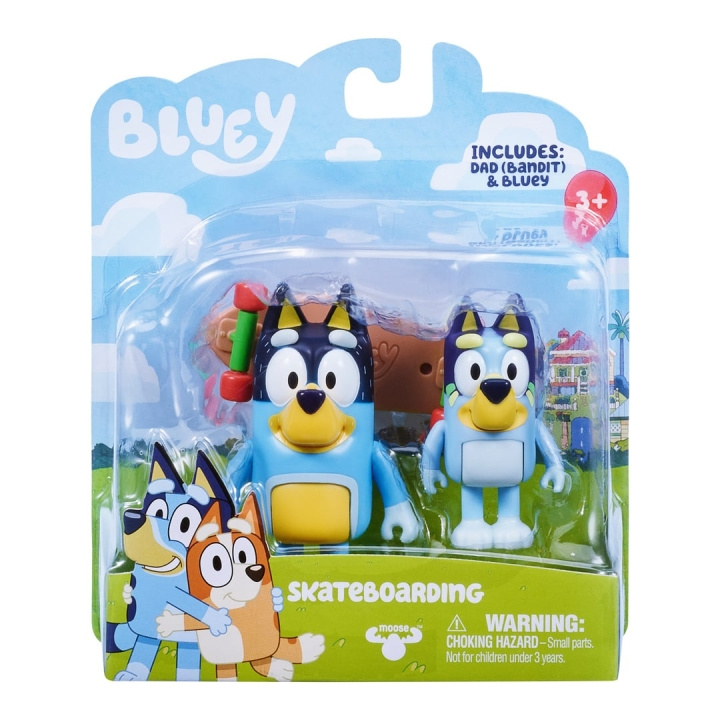 Bluey S3 Figure 2-Pack - Skateboarding in the group TOYS, KIDS & BABY PRODUCTS / Toys / Figures, Miniatures & accessories at TP E-commerce Nordic AB (D37335)