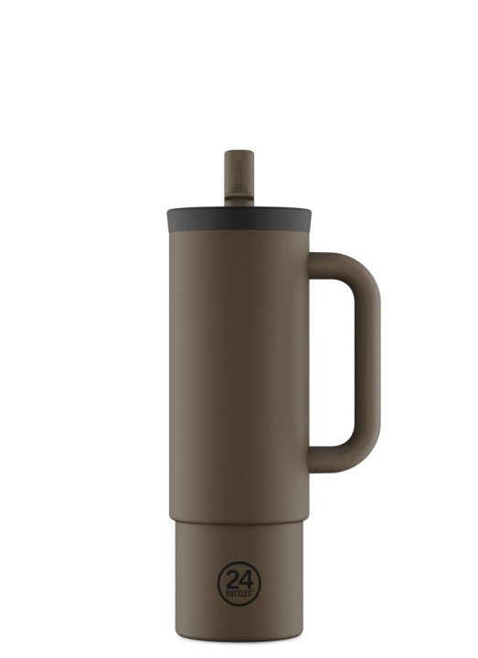 24Bottles Straw Cup - Mocha - 800 ml in the group Sport, leisure & Hobby / Outdoor recreation / Thermoses & Water Bottles at TP E-commerce Nordic AB (D37347)
