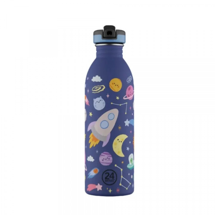 24Bottles Urban Bottle - Space Friends - Blå - 500 ml in the group Sport, leisure & Hobby / Outdoor recreation / Thermoses & Water Bottles at TP E-commerce Nordic AB (D37349)