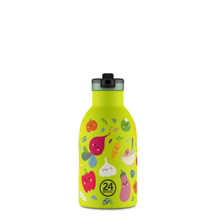 24Bottles Clima - Veggie Friends - Lime - 330 ml in the group Sport, leisure & Hobby / Outdoor recreation / Thermoses & Water Bottles at TP E-commerce Nordic AB (D37351)