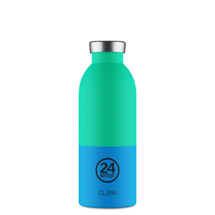 24Bottles Clima - Wave - Blå, Grøn - 500 ml in the group Sport, leisure & Hobby / Outdoor recreation / Thermoses & Water Bottles at TP E-commerce Nordic AB (D37353)