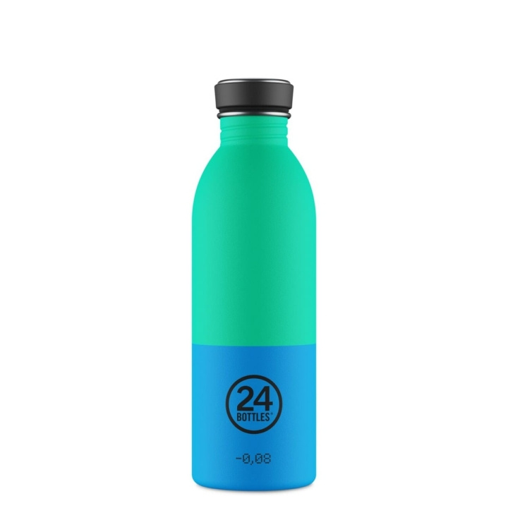 24Bottles Urban Bottle - Wave - Blå, Grøn - 500 ml in the group Sport, leisure & Hobby / Outdoor recreation / Thermoses & Water Bottles at TP E-commerce Nordic AB (D37354)