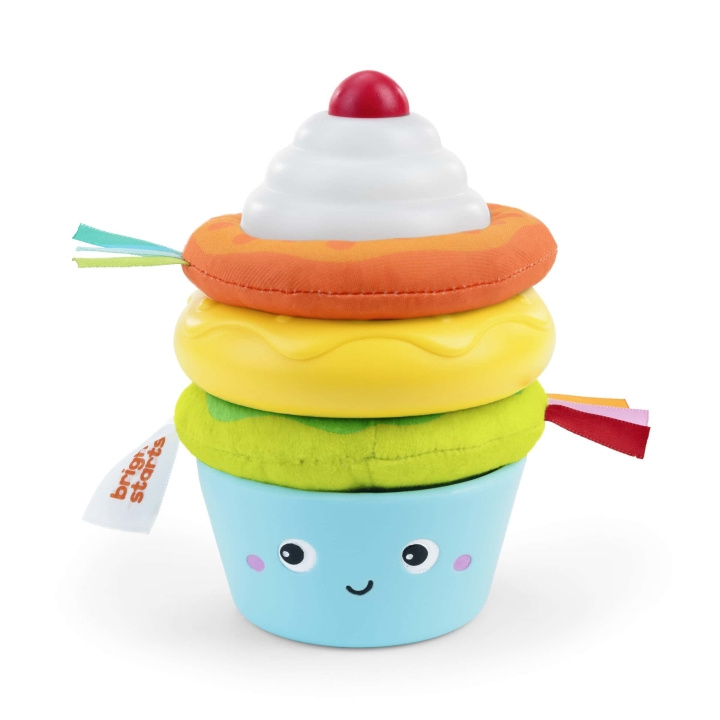 Bright Starts Cupcake Tower™ Stacking Toy with Teether (BS-17238) in the group TOYS, KIDS & BABY PRODUCTS / Baby toys / Activity toys at TP E-commerce Nordic AB (D37372)