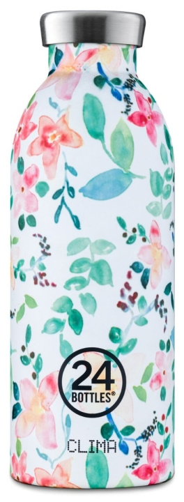 24Bottles Clima - Stone Finish - Little Buds - Multi/Mønster - 500 ml in the group Sport, leisure & Hobby / Outdoor recreation / Thermoses & Water Bottles at TP E-commerce Nordic AB (D37387)