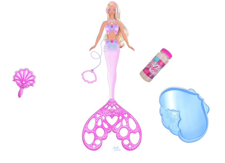 Barbie Bubbletastic Mermaid (JLW56) in the group TOYS, KIDS & BABY PRODUCTS / Toys / Docks & Accessories at TP E-commerce Nordic AB (D37410)