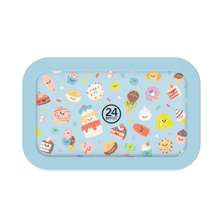 24Bottles Snackbox Sweet Friends - Blå in the group HOME, HOUSEHOLD & GARDEN / Kitchen utensils / Lunch boxes & Food containers at TP E-commerce Nordic AB (D37463)