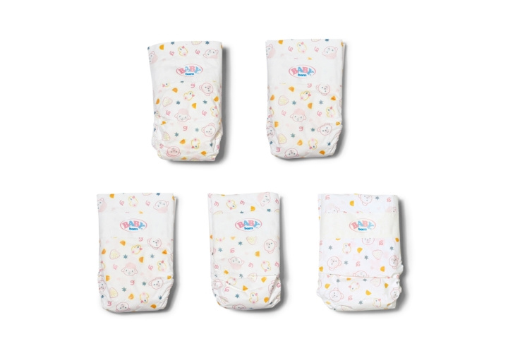 BABY Born Nappies, 5 pack (838358) in the group TOYS, KIDS & BABY PRODUCTS / Toys / Docks & Accessories at TP E-commerce Nordic AB (D37491)