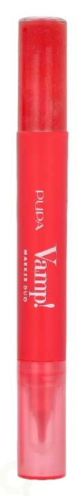 Pupa Milano Pupa Vamp! Marker Duo 4 ml #009 Jelly Coral / Lip Marker 1,4ml / Lip Gloss 2,6ml in the group BEAUTY & HEALTH / Makeup / Lips / Lipp gloss at TP E-commerce Nordic AB (D37711)