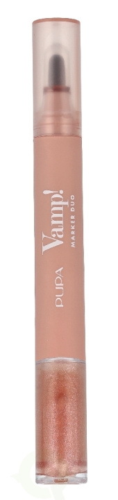 Pupa Milano Pupa Vamp! Marker Duo 4 ml Lip marker 1,4ml/Lip gloss 2,6ml in the group BEAUTY & HEALTH / Makeup / Lips / Lipp gloss at TP E-commerce Nordic AB (D37714)