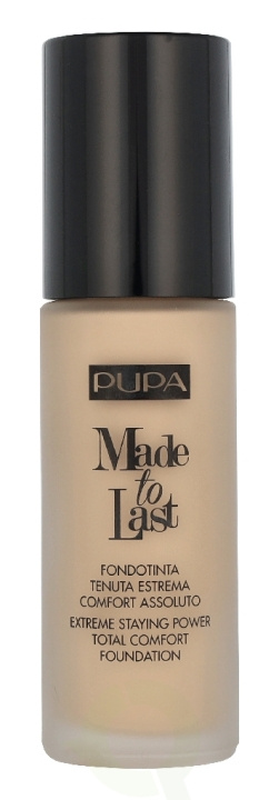 Pupa Milano Pupa Made To Last Total Comfort Foundation SPF10 30 ml #001 Light Ivory in the group BEAUTY & HEALTH / Makeup / Facial makeup / Foundation at TP E-commerce Nordic AB (D37744)