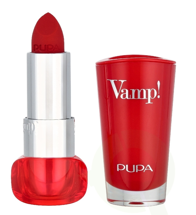 Pupa Milano Pupa Vamp! Extreme Colour Lipstick 3.5 g #302 Ruby Red in the group BEAUTY & HEALTH / Makeup / Lips / Lipstick at TP E-commerce Nordic AB (D37773)