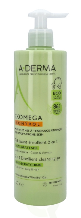 A-Derma Exomega Control Emollient Cleansing Gel Duo Set 500 ml in the group BEAUTY & HEALTH / Hair & Styling / Hair care at TP E-commerce Nordic AB (D37786)