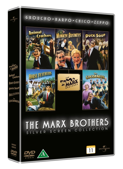 Marx Brothers silver screen collection (5 DVD Box set) in the group HOME ELECTRONICS / Audio & Picture / TV & Accessories / Movies / DVD at TP E-commerce Nordic AB (D37848)