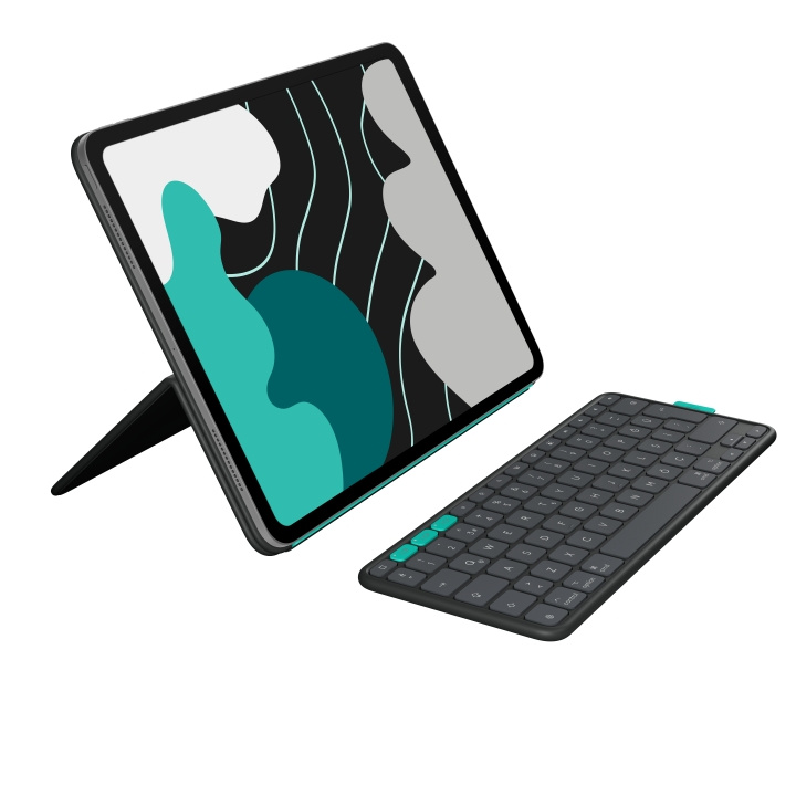 Logitech Flip Folio for iPad Pro & Air 13\'\' - Graphite - Nordic in the group SMARTPHONE & TABLETS / Tablet cases / Apple iPad at TP E-commerce Nordic AB (D38228)