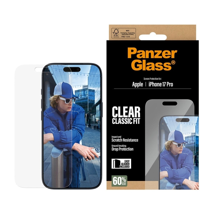 PanzerGlass Screen Protector iPhone 17 Pro/Classic Fit w. EasyAligner in the group SMARTPHONE & TABLETS / Phone cases / Apple / iPhone 17 at TP E-commerce Nordic AB (D38293)