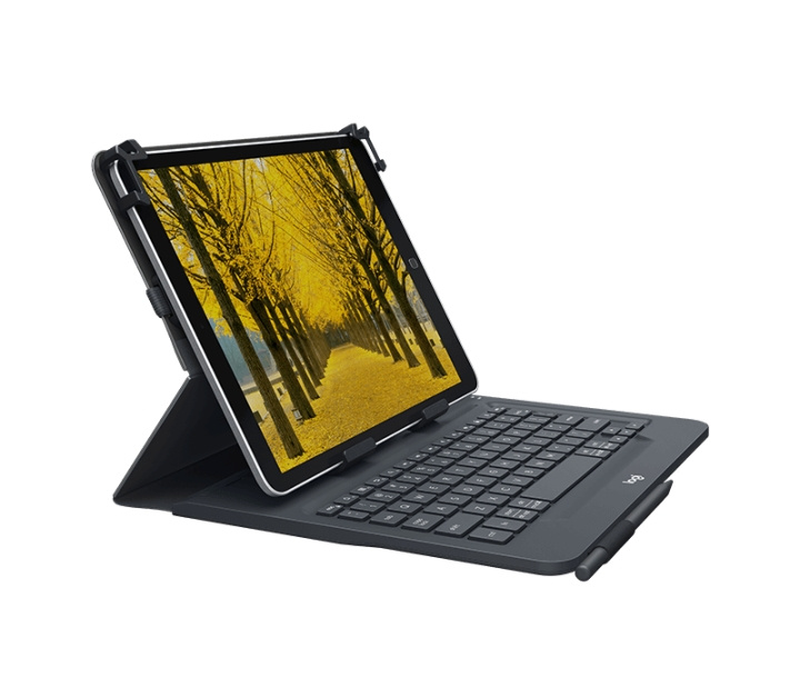 Logitech Universal Folio w/Keyboard, 10 - Black (Nordic) in the group SMARTPHONE & TABLETS / Tablet cases at TP E-commerce Nordic AB (D38317)