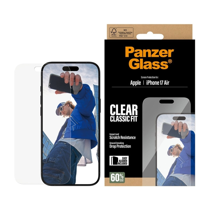 PanzerGlass - Screen Protector iPhone Air - Classic Fit w. EasyAligner in the group SMARTPHONE & TABLETS / Phone cases / Apple / iPhone Air at TP E-commerce Nordic AB (D38338)
