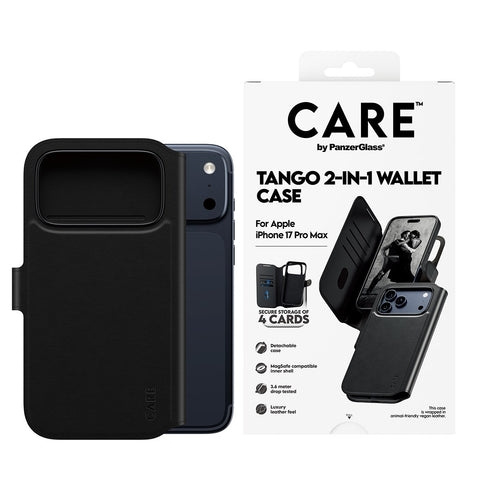 PanzerGlass - CARE Feature Case Tango Two-in-One Wallet Case w. MagSafe - iPhone 17 Pro Max in the group SMARTPHONE & TABLETS / Phone cases / Apple / iPhone 17 at TP E-commerce Nordic AB (D38343)