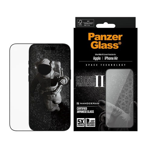 PanzerGlass - Ceramic II Screen Protector - iPhone Air - UWF w. EasyAligner in the group SMARTPHONE & TABLETS / Phone cases / Apple / iPhone Air at TP E-commerce Nordic AB (D38345)