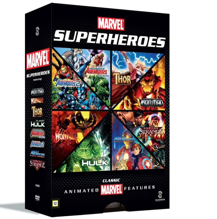 Marvel Animated Collection - 8 DVD Box Set in the group HOME ELECTRONICS / Audio & Picture / TV & Accessories / Movies / DVD at TP E-commerce Nordic AB (D38405)