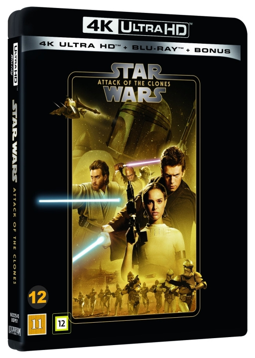 Star Wars : Episode 2 - ATTACK OF THE CLONES - 3-disc (4K UHD + BD) in the group HOME ELECTRONICS / Audio & Picture / TV & Accessories / Movies / Blu-ray at TP E-commerce Nordic AB (D38487)
