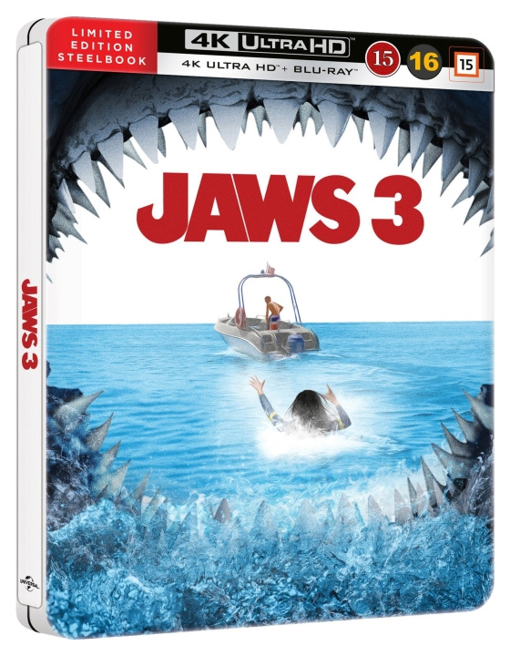 JAWS 3 (4K UHD) in the group HOME ELECTRONICS / Audio & Picture / TV & Accessories / Movies / Blu-ray at TP E-commerce Nordic AB (D38569)