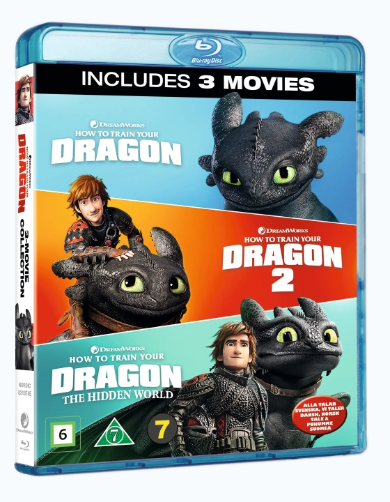 How To Train Your Dragon 1-3 Box (Blu-ray) in the group HOME ELECTRONICS / Audio & Picture / TV & Accessories / Movies / Blu-ray at TP E-commerce Nordic AB (D38710)